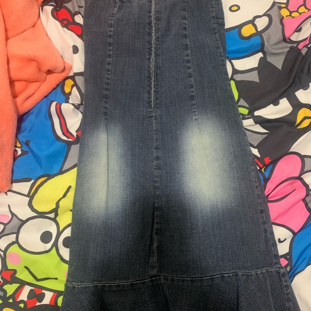 Prada Dark Blue Denim Skirt